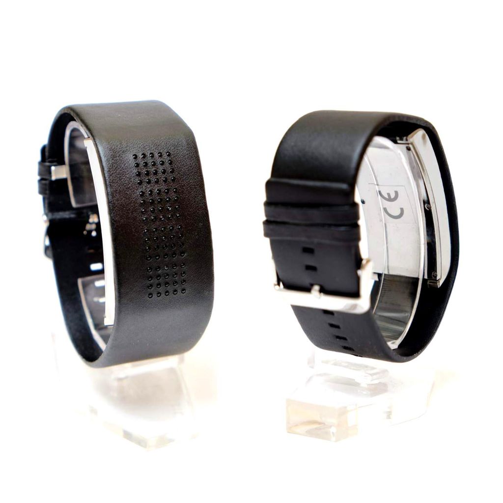 Binäruhr Herrenuhr Schwarz Binäre Armbanduhr Herren Produktbild 