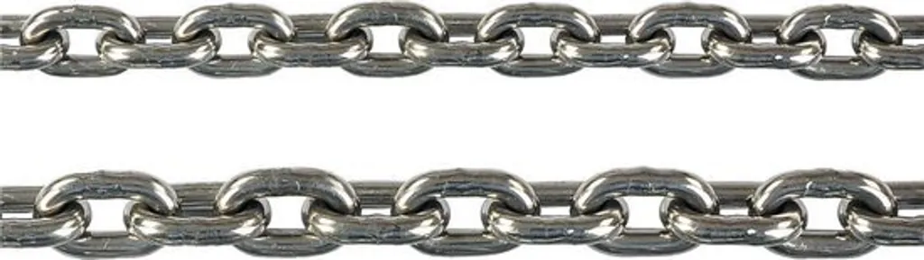 Chaîne inox 8 mm Hollex DIN 766 haute résistance à la corrosion - 5m