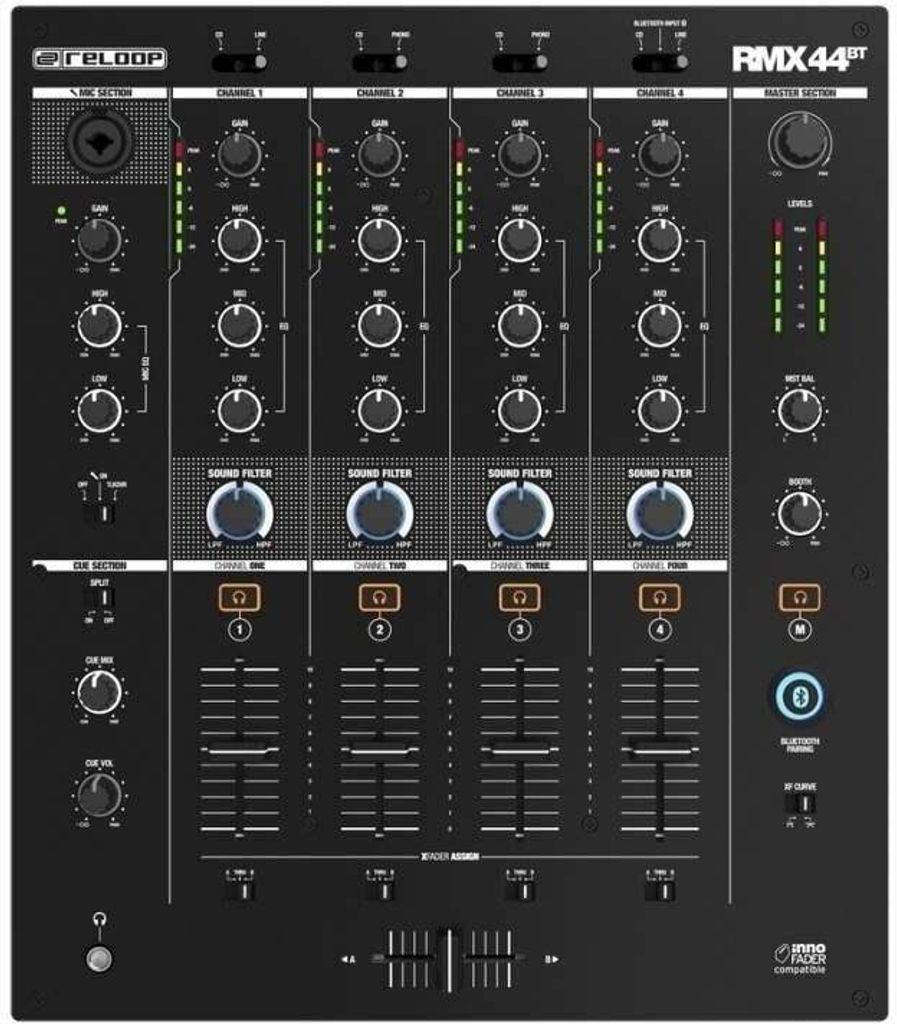 Reloop RMX 44 BT Mikser DJ Zdjęcie produktu 
