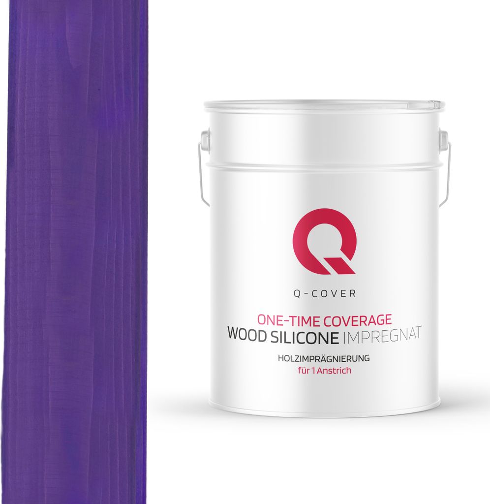 Holzimprägnierung | Für 1 Anstrich | Violett | 10 L | Holzschutz | 2 In 1 | Grundierung Mit Schutz Farbimprägnierung Imprägniermittel Innen & ...