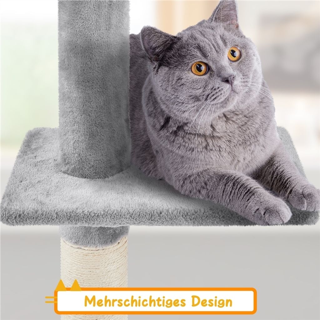 Yaheetech Kratzbaum Katzenbaum 226cm-265cm deckenhoch, Produktbild 7