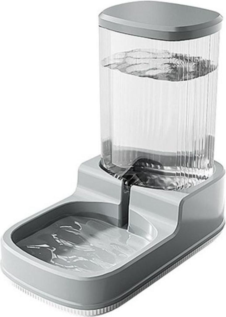 INF Automatischer Wasserspender für Haustiere - Groß, Grau, für Hunde und Katzen