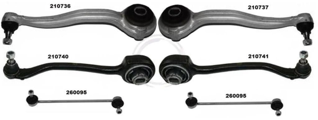 Reparatursatz Querlenker Aluminium A.B.S. SMARTKIT für u.a. MB C-KLASSE