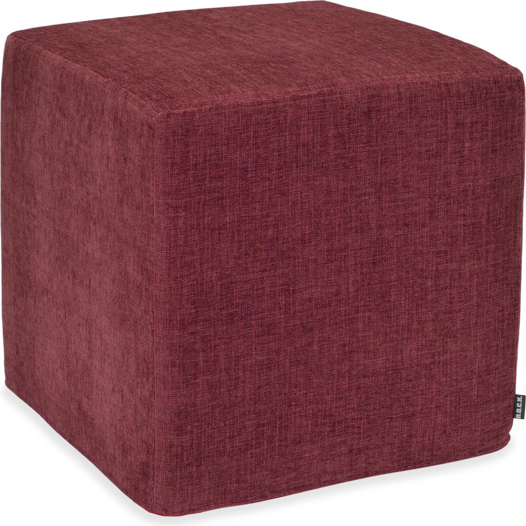 H.O.C.K. Lucky Hocker Cube eckig 45x45x45cm bordeaux col. 80