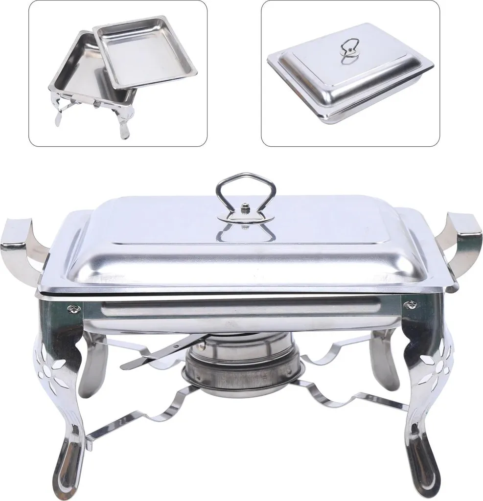 Chafing Dish 6L Inox : Gardez vos Plats au Chaud sans les Dessécher