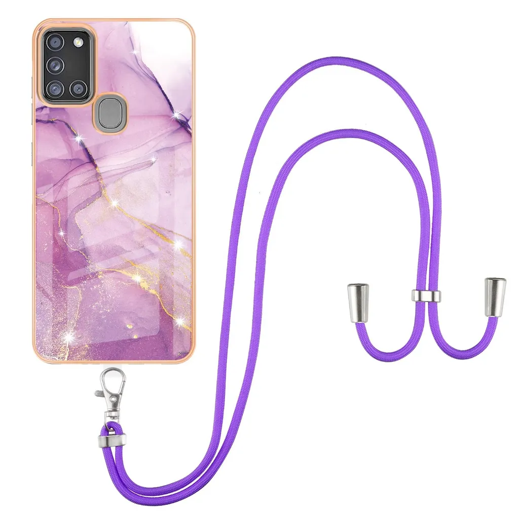 Cover Samsung A21S Rosa in TPU con Laccetto: Shock-Absorption e Design