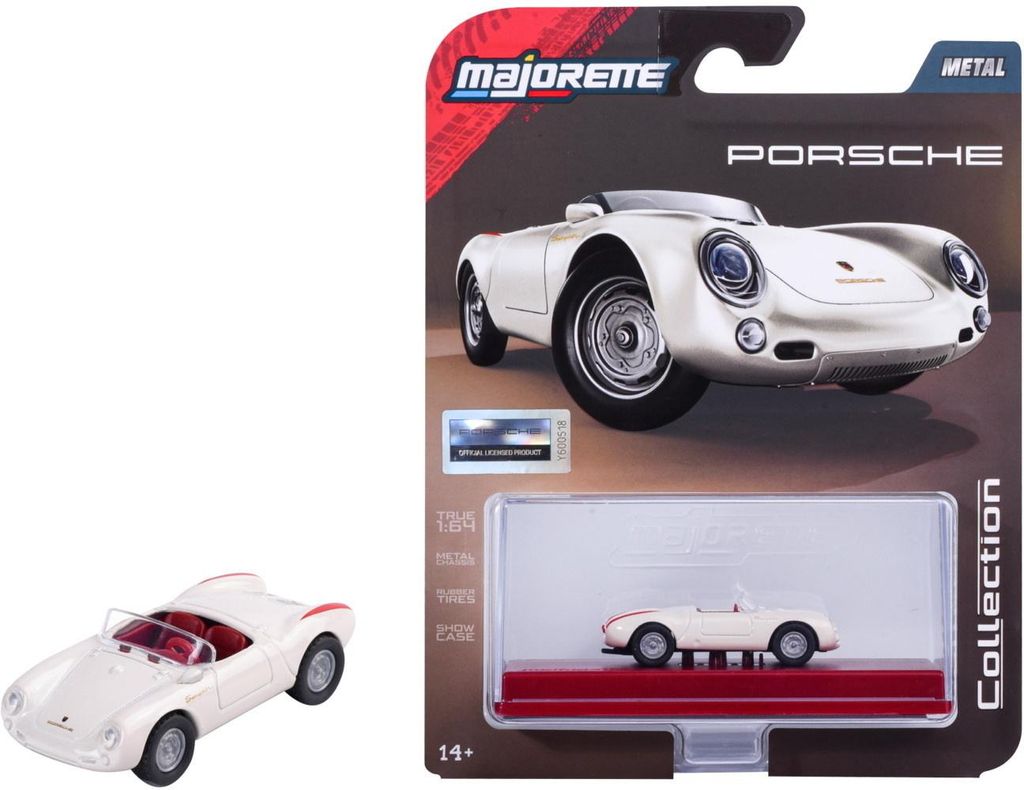 Majorette-collectie: Porsche Spyder uit 1955 Productafbeelding 