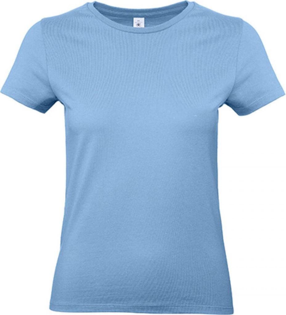 B&C TW04T | Damen T-Shirt / 100 E190 - Farbe: Sky Blue - Größe: S