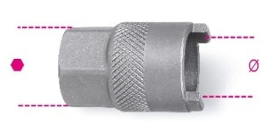 Freilaufschlüssel 3984/5 Stahl 18,5 mm 2-Noks Silber