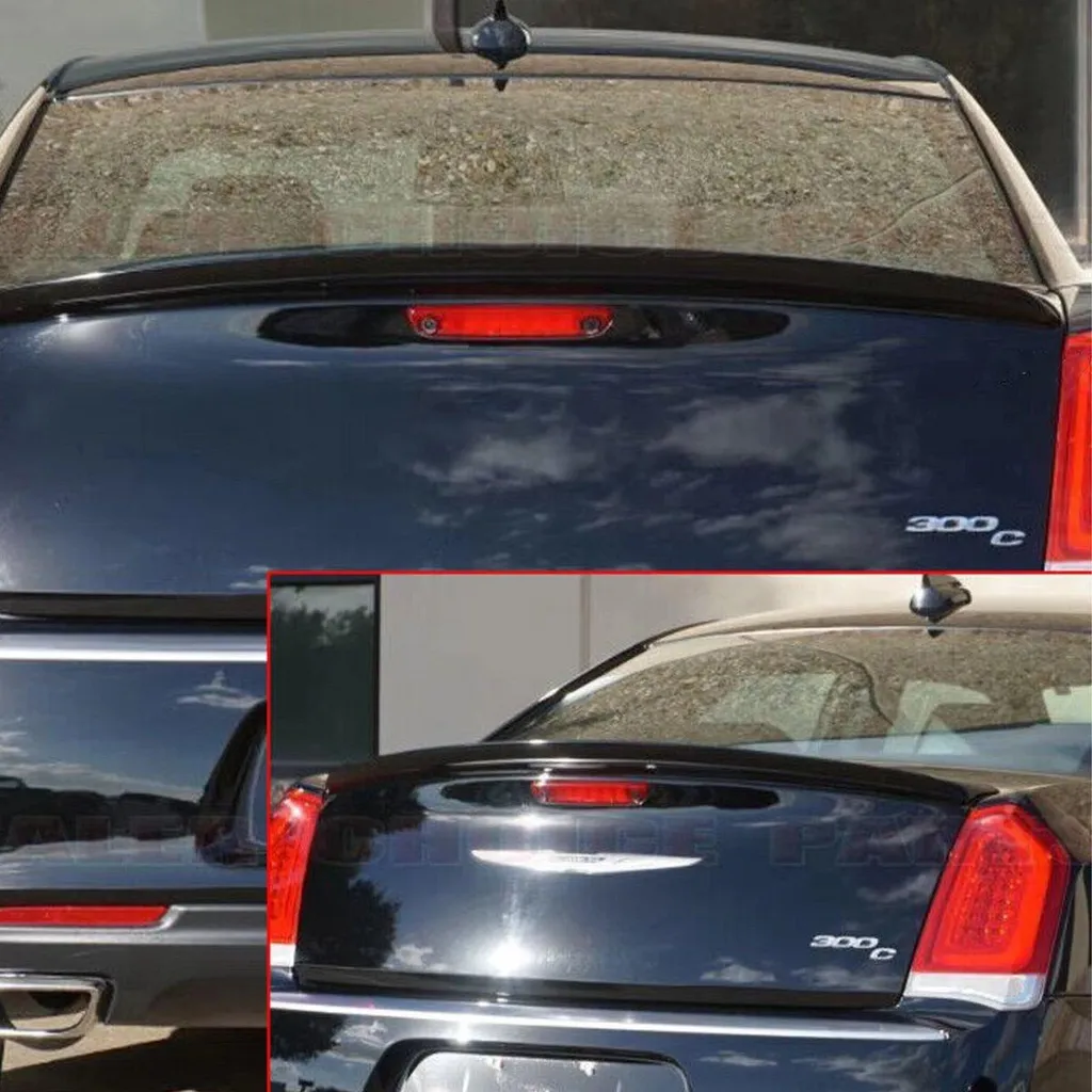 Spoiler de coffre style carbone tuning pour Chrysler 300 2011