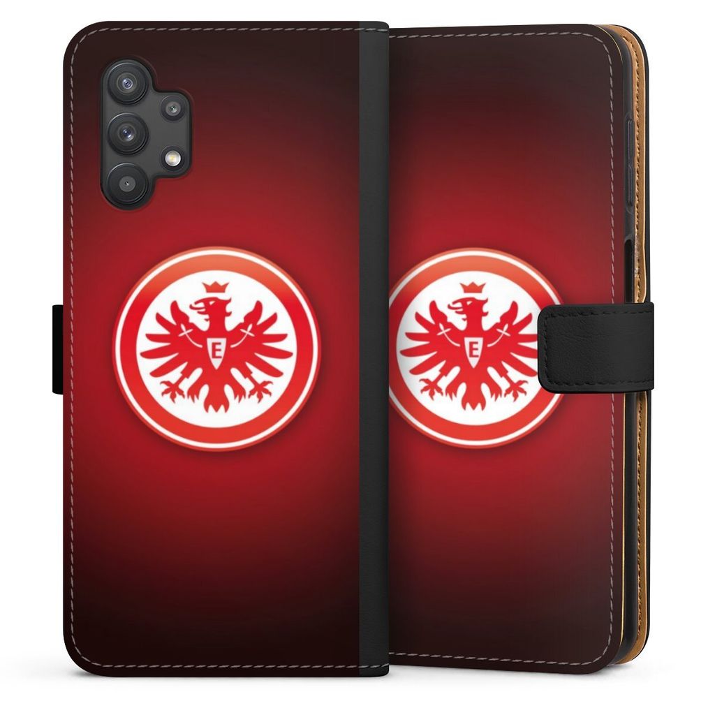 DeinDesign Klapphülle für Samsung Galaxy A32 5G Handytasche Lederhülle Tasche Eintracht Frankfurt Offizielles Lizenzprodukt Wappen
