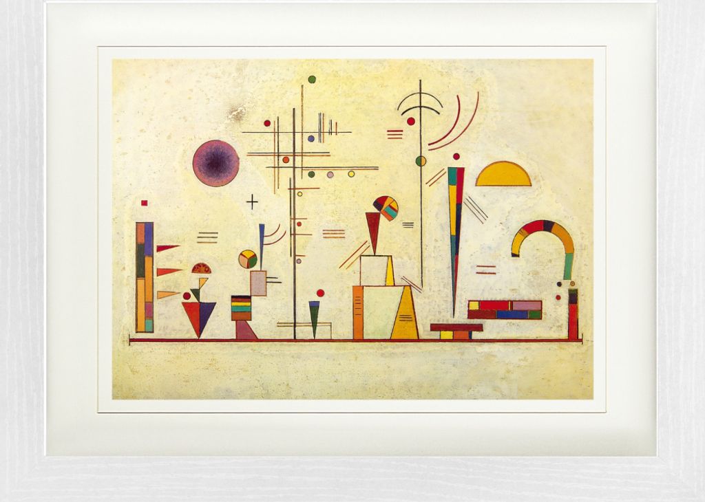 Wassily Kandinsky Gerahmtes Bild Mit Edlem Passepartout | Wand-Bilder | Im Bilderrahmen - Ernst Und Spaß, 1930 (30 x 40 cm)