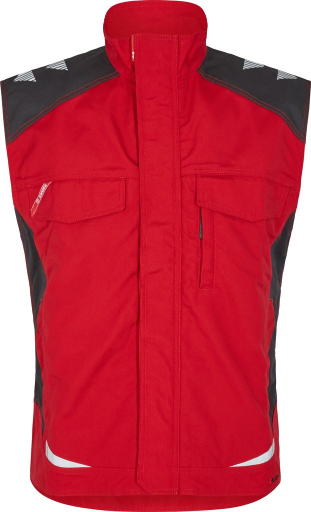 F. Engel Galaxy Serviceweste, Tomato Red/Anthrazit Grau, Gr. S