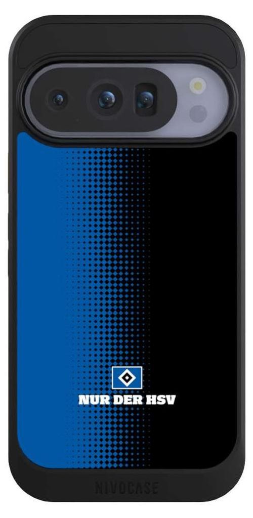 NIVOCASE Hülle für Google Pixel 10 Pro Handyhülle NIVOcore Case Schwarz HSV Logo Offizielles Lizenzprodukt