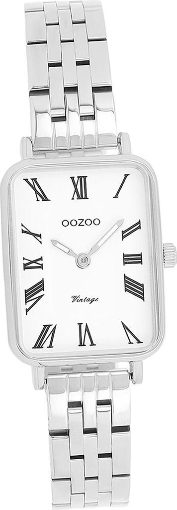 Oozoo Metall Damen Uhr Analog Quarzuhr Armband silber Vintage Series D2UOC20410