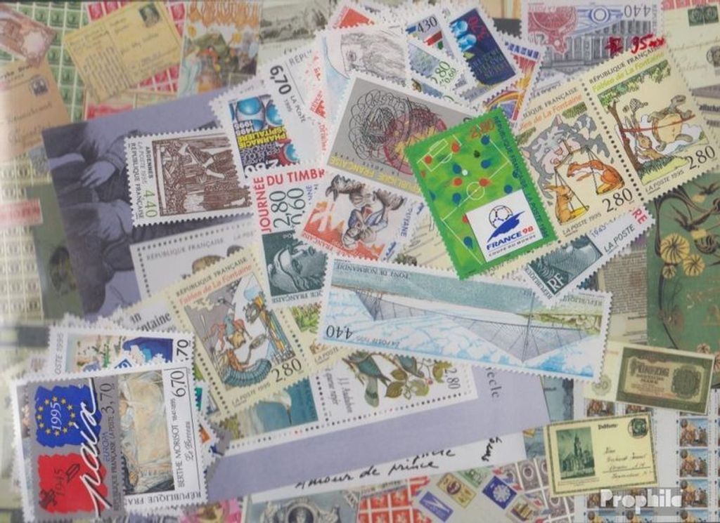 Briefmarken Frankreich 1995 Mi 3063-3126 (kompl.Ausg.) Produktbild 