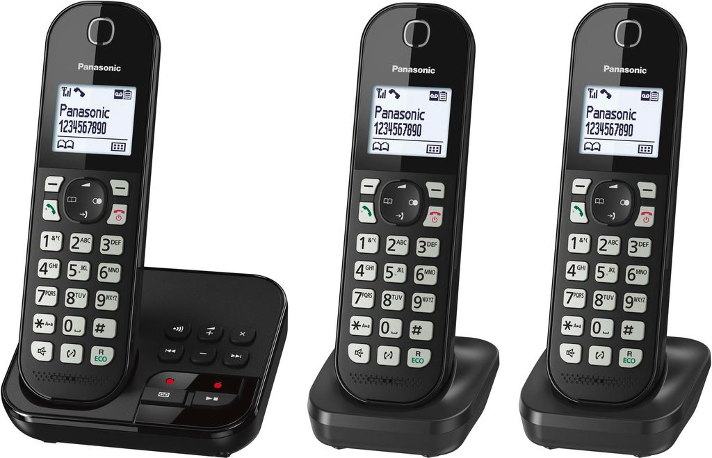 Panasonic KX-TGC 463GB, telefon DECT, słuchawka przewodowa, Zdjęcie produktu 