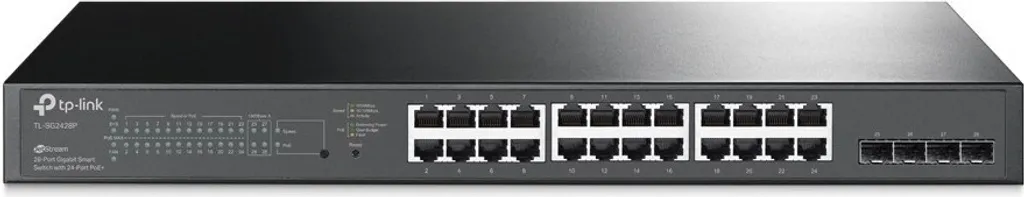 Switch PoE+ 24 Ports Gigabit TP-Link TL-SG2428P Liaison SFP Fibre