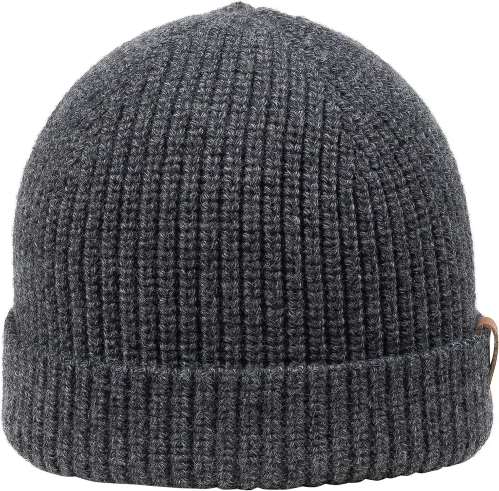 Cappello corto a maglia Giesswein Grimming con risvolto