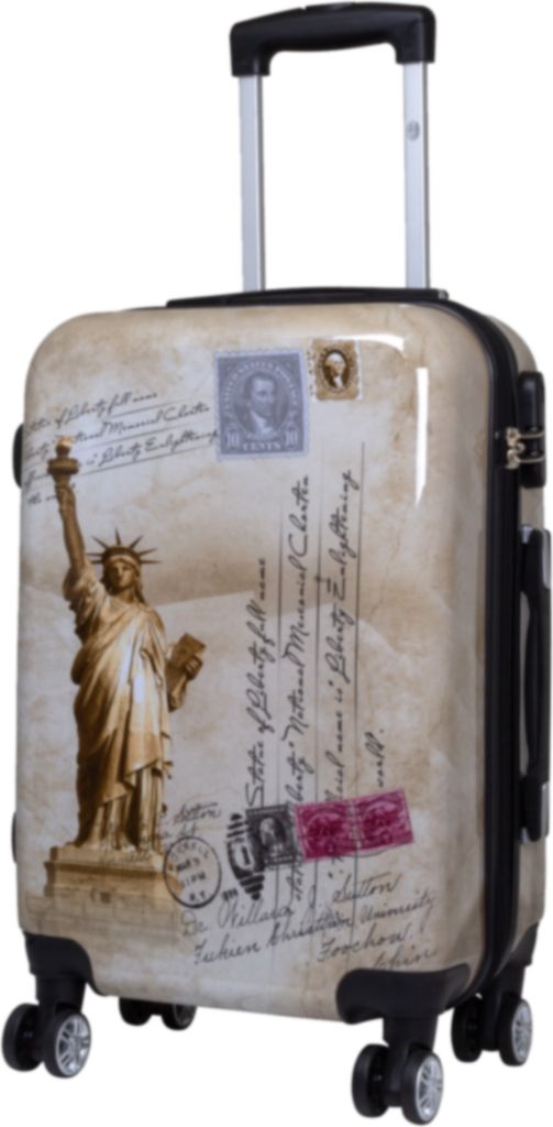 bedruckte Motivkoffer New York Handgepäck Fotokoffer Trolley Koffer 55cm Bowatex