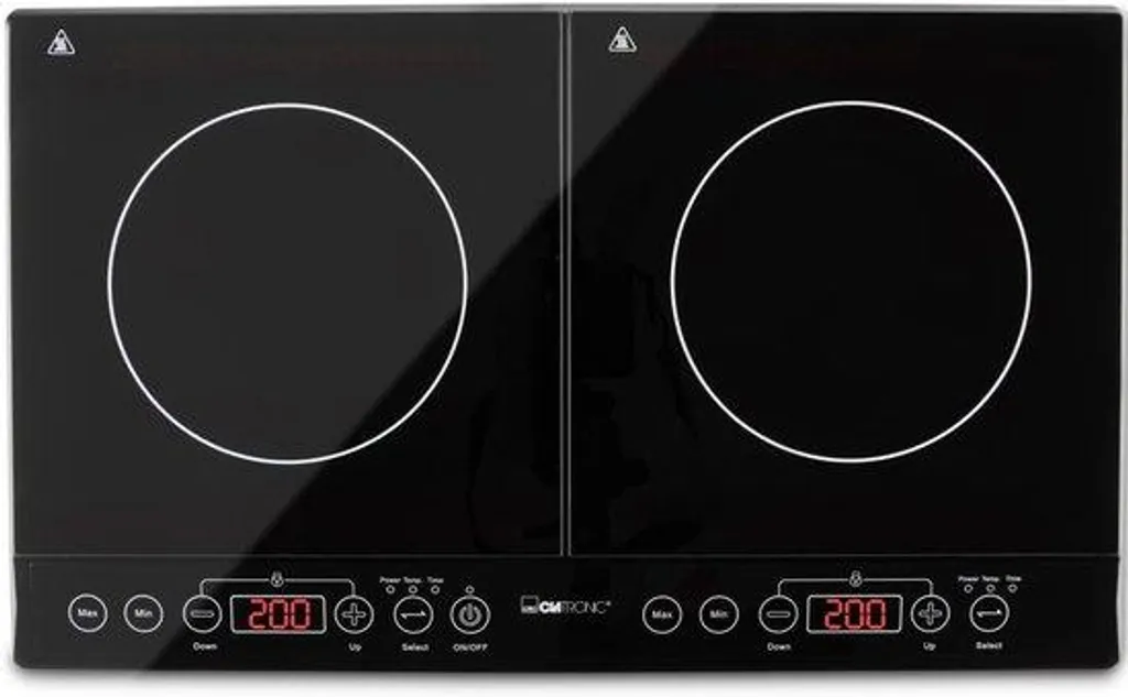 Double plaque vitrocéramique à induction 60 cm économe en énergie