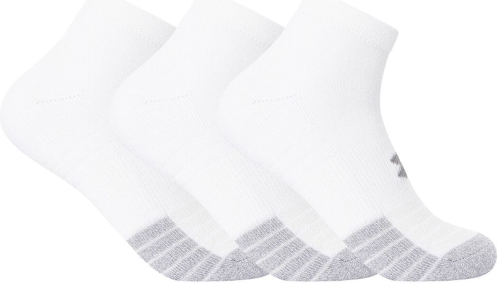 Under Armour 3er-Pack Low-Cut-Socken von HeatGear, Weiß M Produktbild 