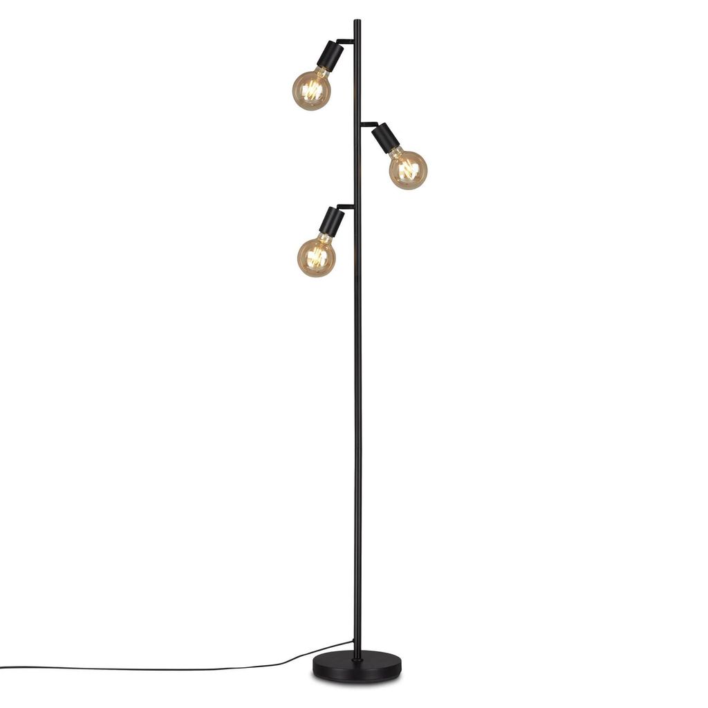 Briloner stojací lampa E27 3 světla kabelový spínač stojací Obrázek produktu 