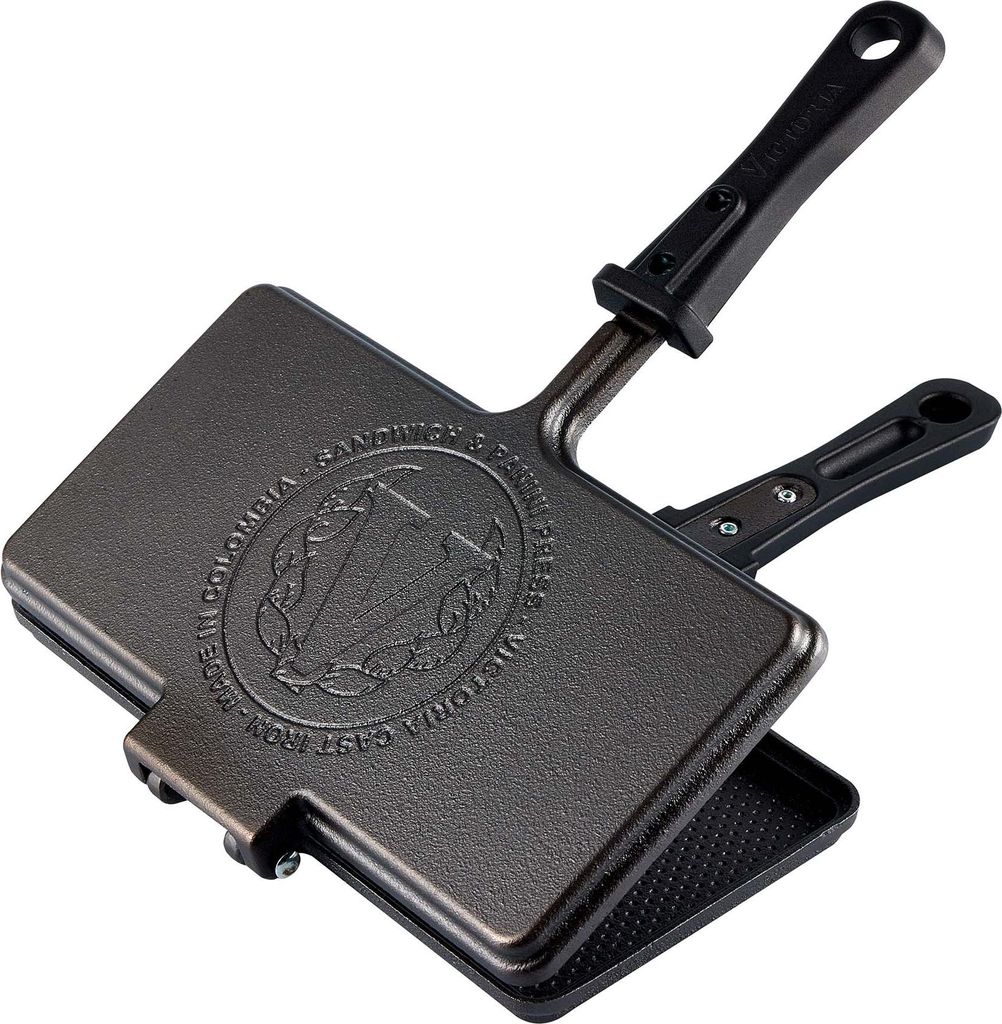 Victoria 33804 Grille-pain Fonte cuite 27x14cm, Poêle à Image du produit 