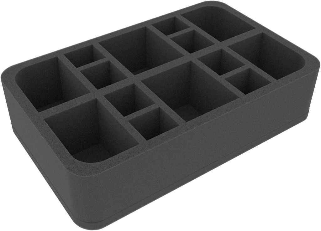 Schaumstoffeinlage für Genestealer Cults, 14 Fächer, Half-Size