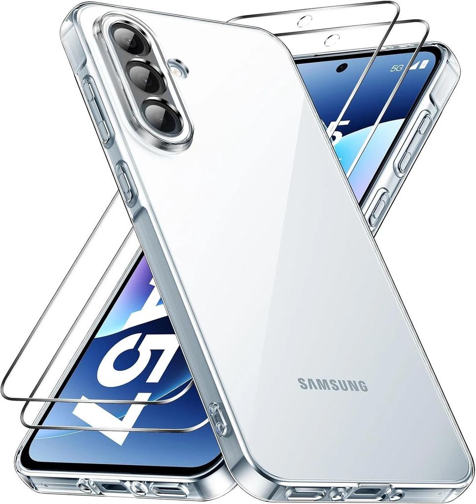Hülle + 2X Schutzglas für Samsung Galaxy A57 5G Panzerfolie Produktbild 