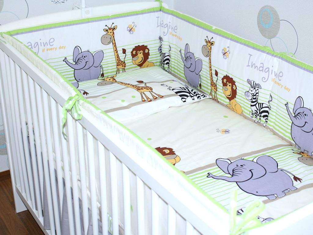 Nestchen mit Bärchen 360 420cm Bettumrandung Kopfschutz Bettnestchen Kinderbett 