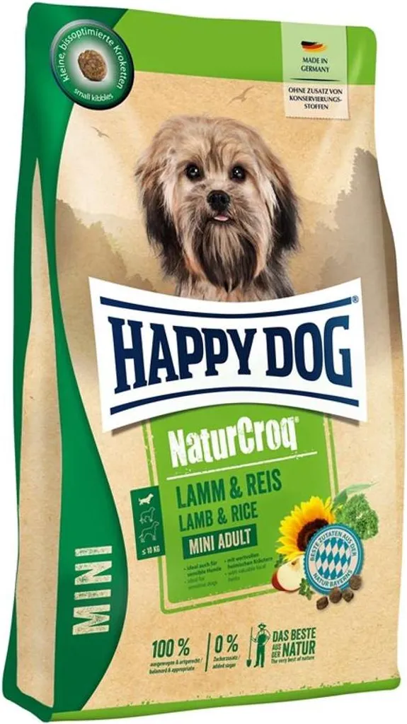 HappyDog NaturCroq Mini Lamb & Rice 4kg | Nutrizione Naturale Cani