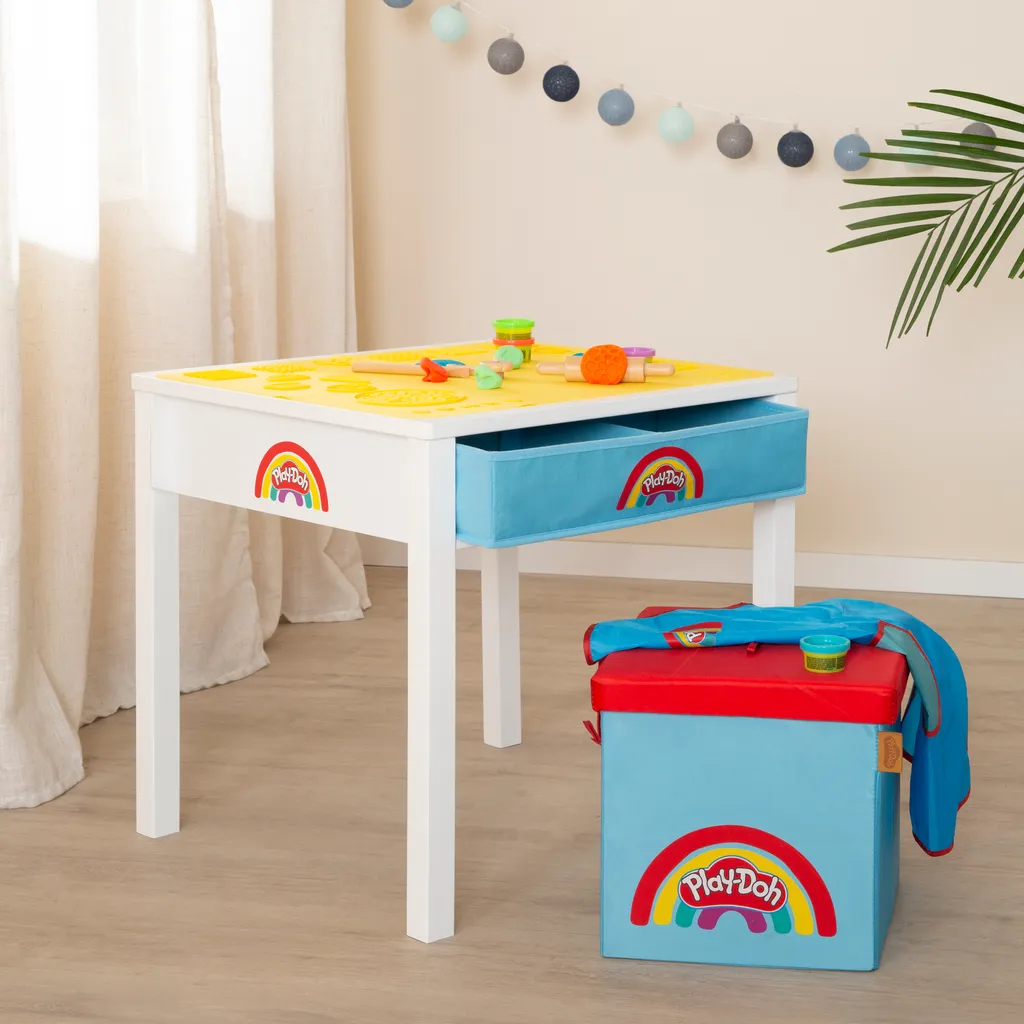 Set de jeu en bois table Play-Doh roba avec bac de rangement