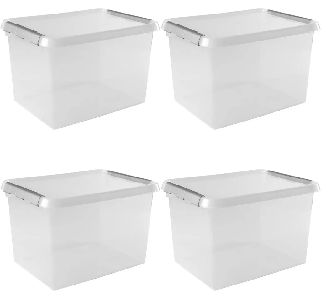 Sunware Comfort Line Boîte Rangement 22L Plastique - Lot de 4