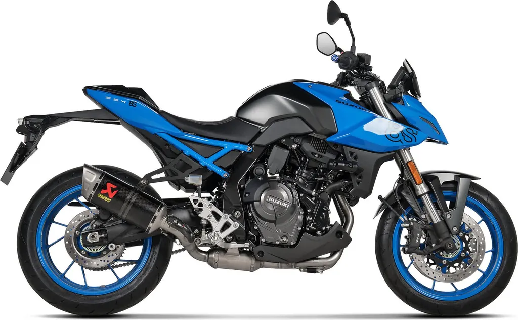 Support pot échappement Suzuki GSX Akrapovic argent pour montage piste - 2