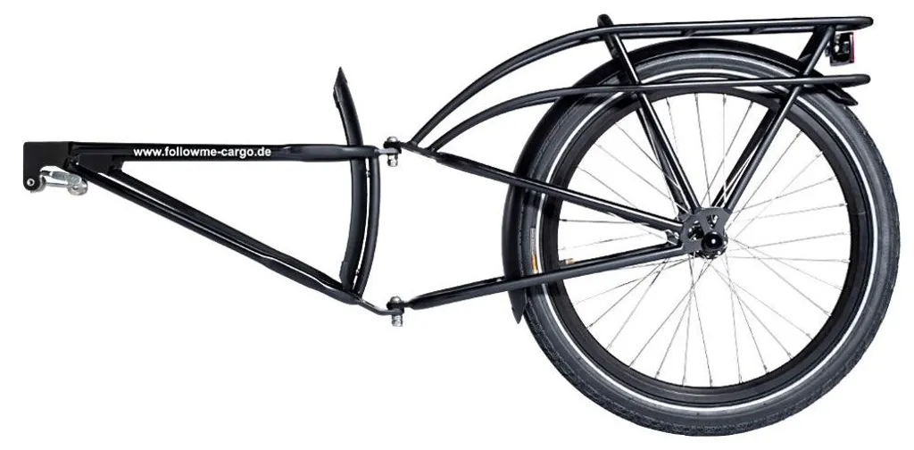 Remorque Followme robuste en acier avec fixation rapide et stable