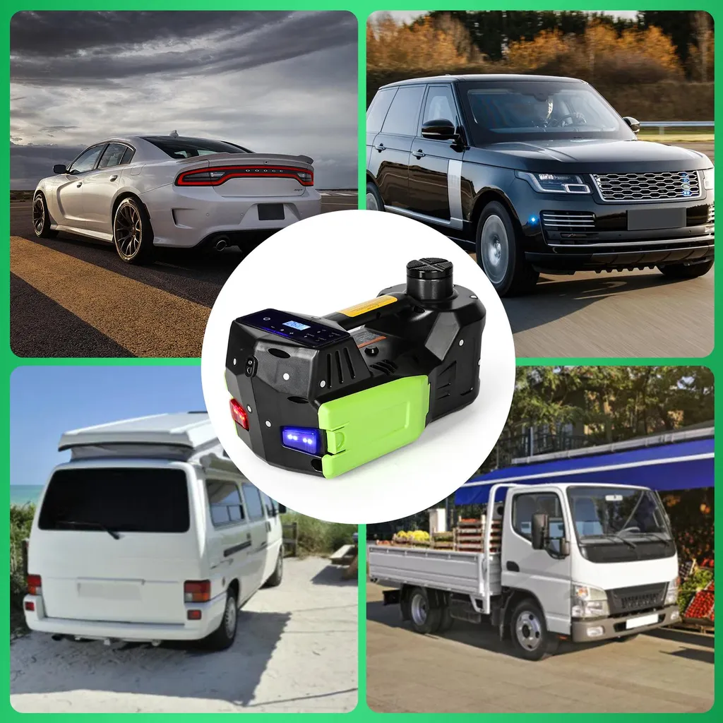 Cric Électrique 5 Tonnes 12V Haute Performance avec Clé à Choc Intégrée