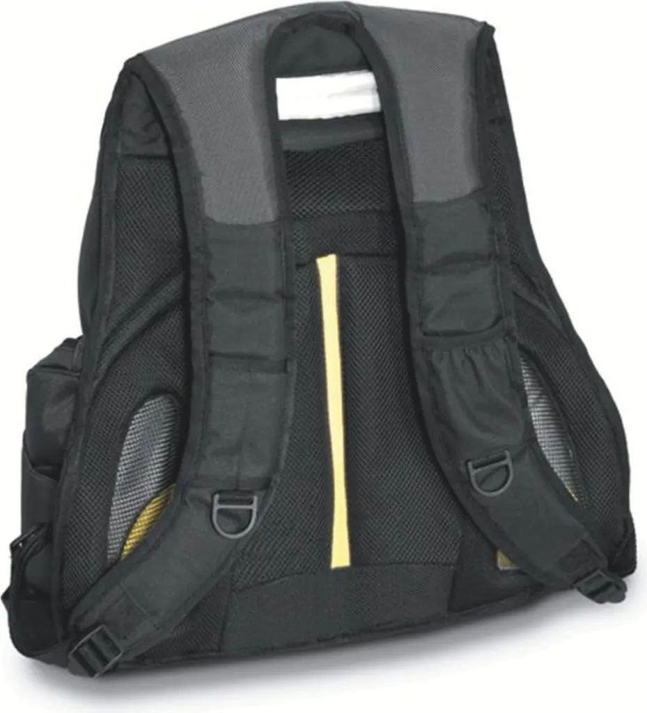 Double sac à dos informatique 15,6 pouces Contour noir multipoches