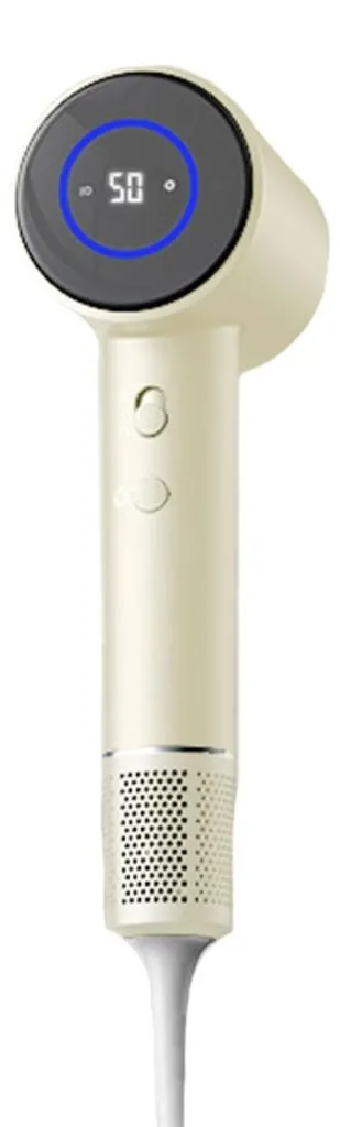 Sèche-cheveux rapide ionique 1600W beige pour un coiffage sans frisottis