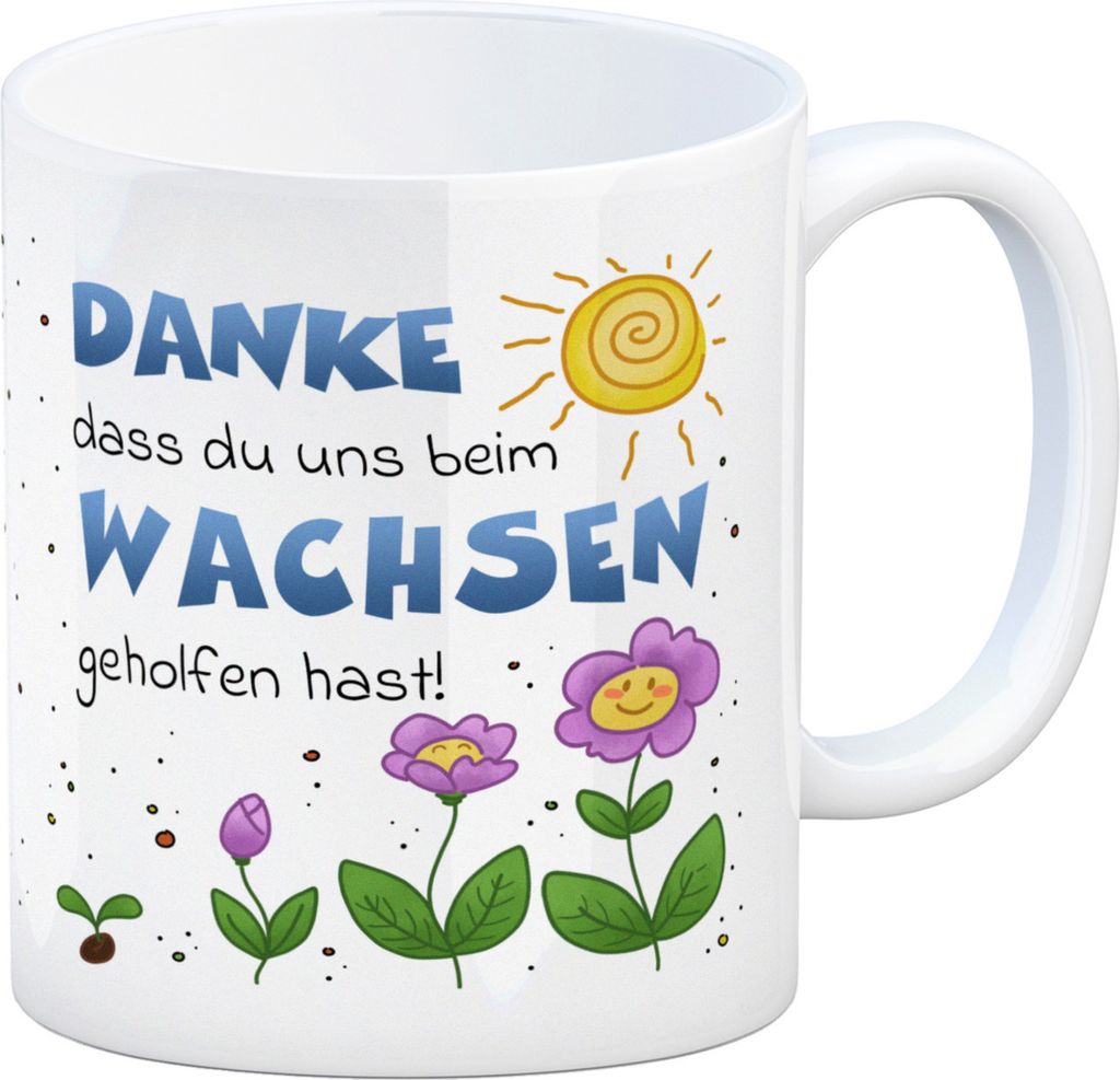 Danke Kaffeebecher für Erzieherinnen und Kindergärtnerinnen