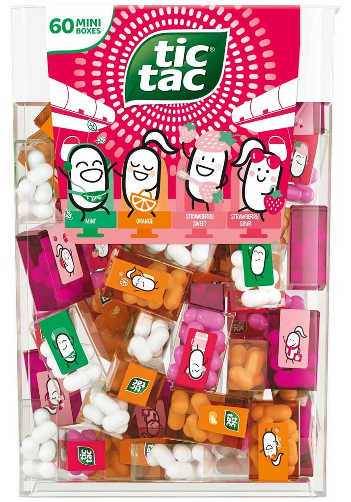 tic tac Travels Lilliput Mini-Boxen Strawberry 60er Produktbild 