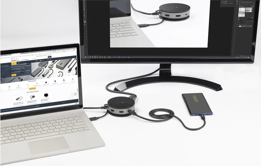 StarTech Adattatore Multiporta USB-C Gen 2 10Gbps | 4K 60Hz HDR PD 75W - 4