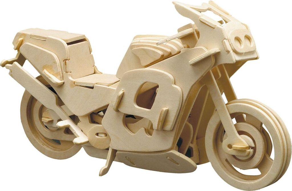 Pebaro | Dřevěná stavebnice závodní motorky Obrázek produktu 