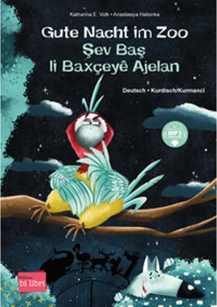 Livre pour Dormir Bilingue Allemand-Kurde Gute Nacht im Zoo dès 2 Ans