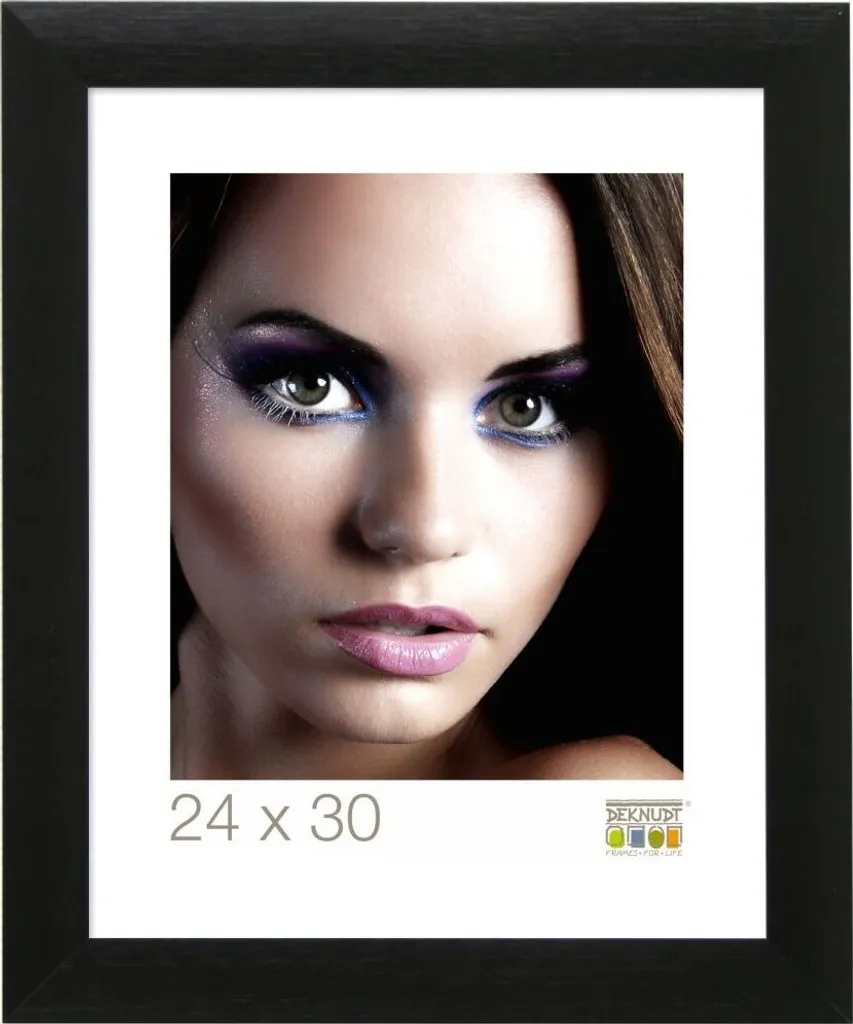 Cadre photo carré 30x30 en aluminium noir Deknudt TIBBI décoration