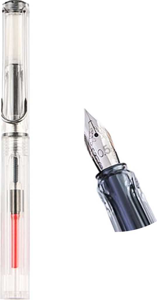 Schreibwerkzeug transparentes Geschenk Tibetaner Gothic Duckbill Parallel Tipp Fountain Stift zum Zeichnen-1