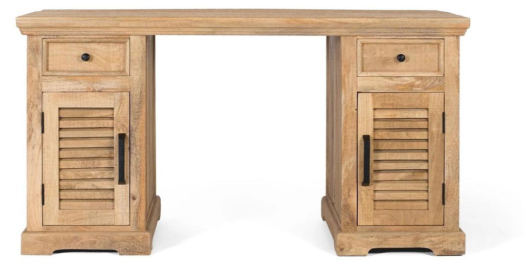 Schreibtisch „Venecia“ aus Mangoholz, 76 cm x 145 cm x 70 Produktbild 