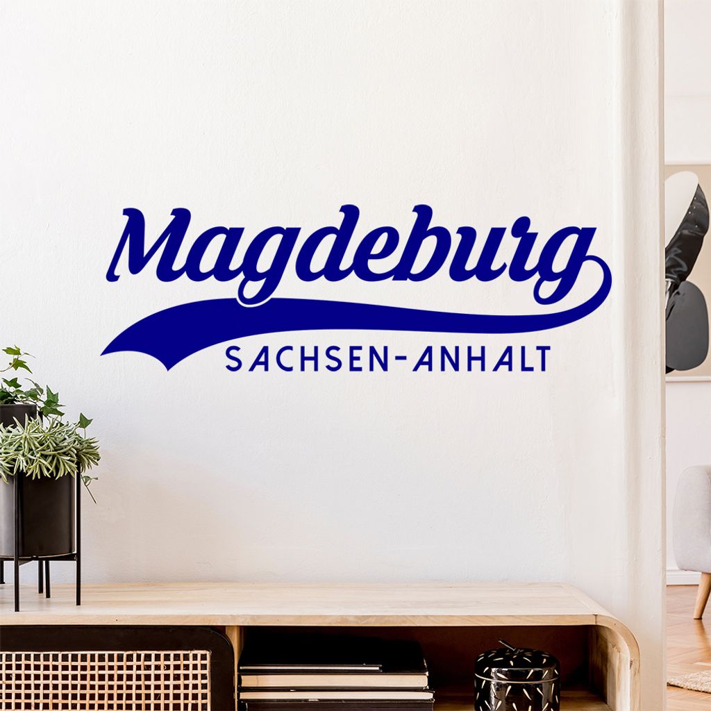 Magdeburg Sachsen-Anhalt Wandtattoo Wandaufkleber Wall Sticker - Dekoration, Küche, Wohnzimmer, Schlafzimmer, Badezimmer