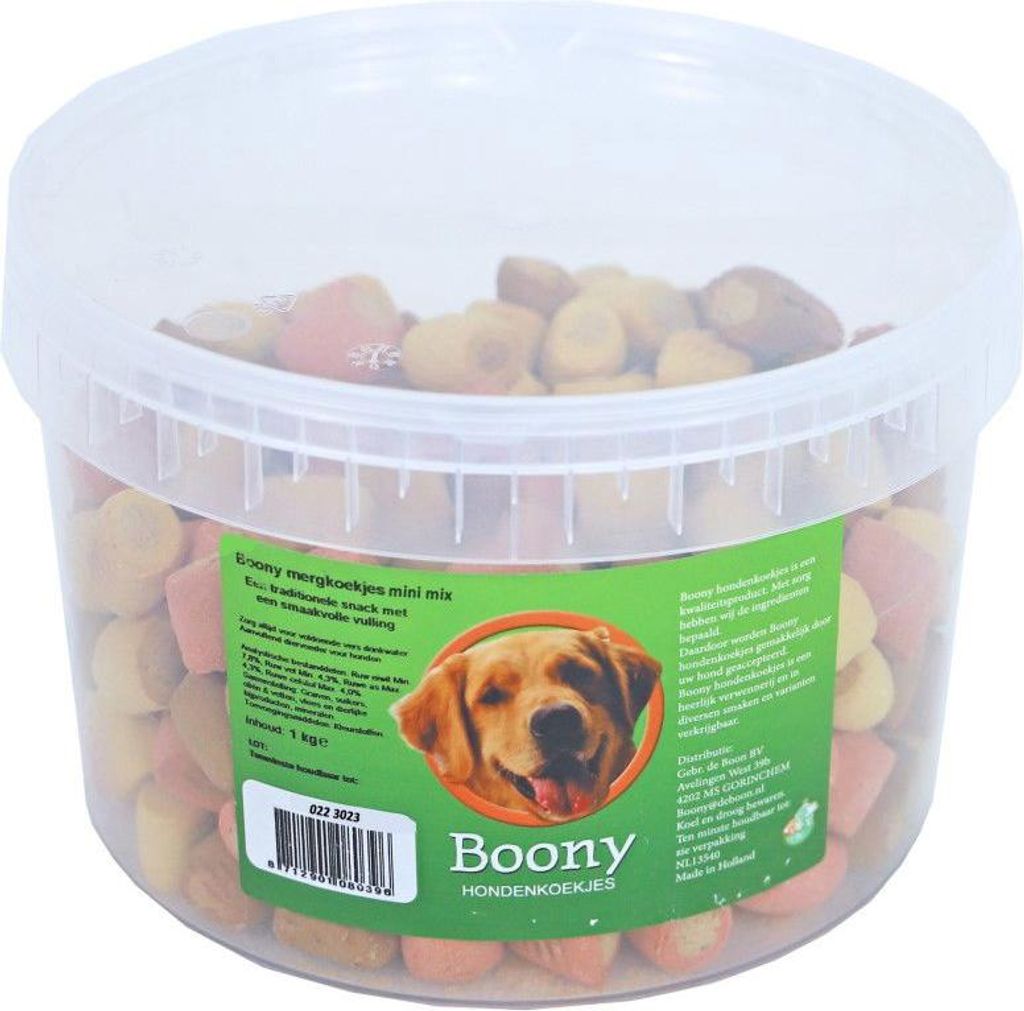 Boony Hundekuchen Kürbis Keks Mini Mix 1000g - Gebr de boon