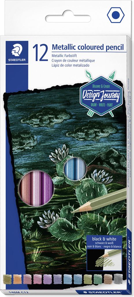 STAEDTLER Buntstift Metallic 12er Kartonetui